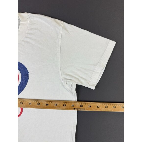 Rare Vintage 80s 1988 Seoul Korea Olympics Sport White Shirt Thrashed Paint Art - Picture 10 of 11